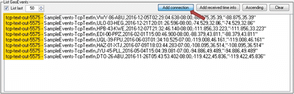 GeoEvent Logger add connection information